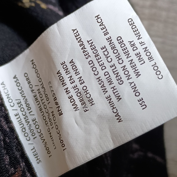 O'Neill Alana black MIDI wrap dress size medium - Picture 8 of 8